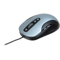 MP3 Player: MS-TECH SM-205 Maus optisch USB 8 Tasten 800dpi + Tastenrad silber