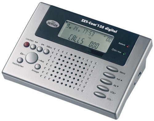 Digitalkameras: DSC Zettler ZET-Com 135 digitaler Anrufbeantworter, silber