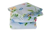 Waverly Full Summer Days Green 100% Cotton Flannel Sheet Set