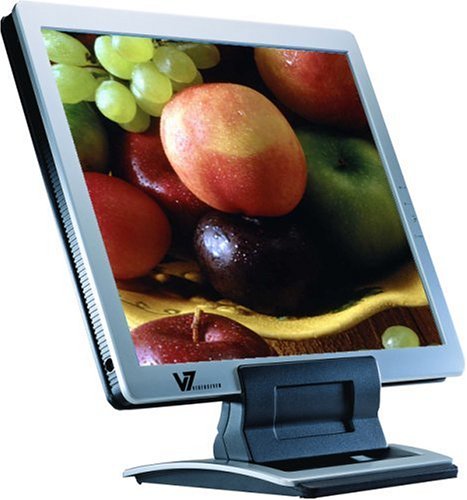 Verstaerker Und Receiver: V7 Videoseven L17FM 17 Zoll TFT Monitor silber/schwarz (Kontrast 500:1, 12 Ms Reaktionszeit)