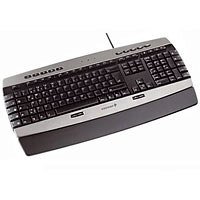 Camcorder: Cherry CyMotion Master Xpress Tastatur USB 104 Tasten MS W95 US Schwarz-silber