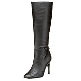 N.Y.L.A. Womens Volumn Round Toe Knee High Boot