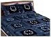 Ringlets of Romance Full/Queen/King Quilt Set, Cobalt Blue