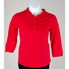 3 4 Sleeve Maternity Polo Shirt by in due time