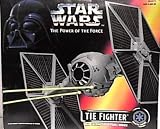 Star Wars Power of the Force Tie Fighter with Ejecting Solar Panel Wings by 