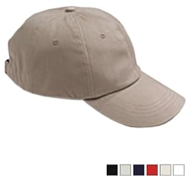 Anvil - Washed Brushed Cotton Twill 6-panel Low-Profile Cap, (176) by Anvil