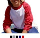 Anvil 3/4 Youth Raglan Baseball Tee, (A-2184B)