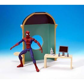 MTV Animated Spider-Man Figure with Mountable Loft Diorama by 