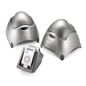 Sharper Image 900MHz wireless outdoor stereo speakers