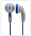 iSkin Cerulean Earphone - Blue/White
