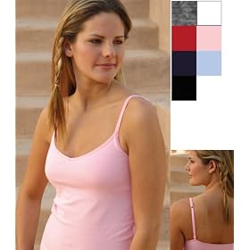 Bella Ladies Cotton Spandex Shelf Bra Camisole by Bella