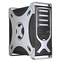 Telekommunikation: Jet Computer GEH-XQ01.BS(X) PC Geh�use Minitower 4 x 5.25 Schwarz/Silber