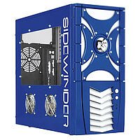Telekommunikation: Jet Computer GEH-LGC602.BS PC Geh�use MiniTower 4 x 5.25 Blau-silber