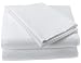 300-Thread-Count 100% Cotton Sateen Stripe Queen Sheet Set, White