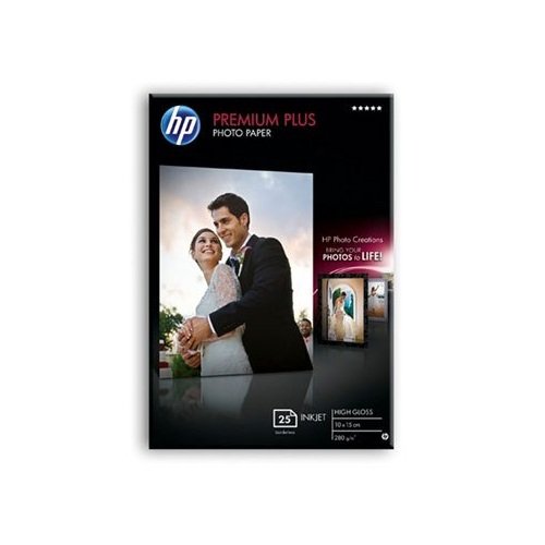 Heimkinosysteme: Hewlett Packard PREMIUM PLUS Fotopapier 10X15 25 Blatt hochgl�nzend