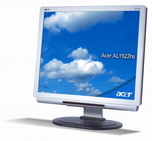 Acer AL1922As 19 Zoll TFT Monitor schwrz/silber DVI (Kontrast 1000:1, 8Ms Reaktionszeit)