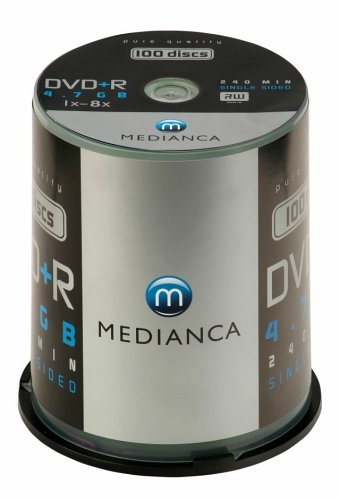MP3 Player: Medianca DVD+R 100er Spindel 8x Speed DVD-Rohlinge