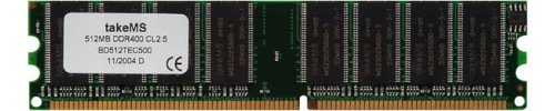 Digitalkameras: DDR 512MB PC400 U(32Mx8) 16Chip CL2.5 takeMS