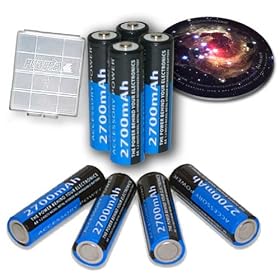 8 AA 2450 mAh Rechargeable NiMH Batteries for Canon PowerShot S1 S2 S3 IS Digital Photo Camera by Pro Power
