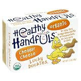 Healthy Handfuls Organic Lucky Duckies Crackers, Cheddar Cheese, 1.5-Ounce Boxes (Pack of 12)