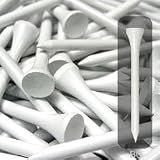 Brand New 100 Count of Golf Ball Tees 2 3/4" Long Wooden TEE ~ White~