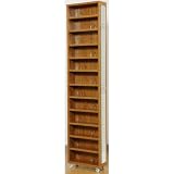 JKプラン すきま収納庫 1cmピッチミラー付きすき間収納庫 ブラウン奥行44.5cm yh-102
