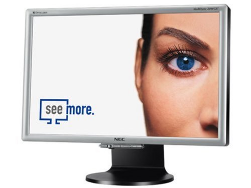 Notebooks: NEC LCD-20WGX2 20 Zoll TFT Monitor DVI schwarz/silber widescreen (Kontrast 700:1, 12 Ms Reaktionszeit)