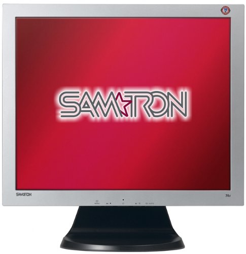 Festplatten: Samsung Samtron 74V 17 Zoll TFT Monitor schwarz/silber (Kontrast 600:1, 8Ms Reaktionszeit)
