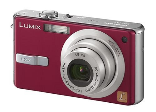 Projektoren: Panasonic DMC-FX7EG-R Digitalkamera wein-rot
