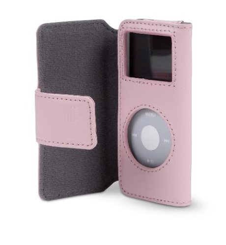 Kamerazubeh&ouml;r: Belkin iPod Folio Ledertasche f�r iPod nano pink