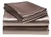 Royal Opulence 100% Woven Polyester Satin King Pillowcases, Taupe (Pair)