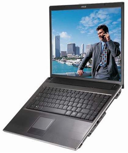 Elektronik Und Foto: Asus A6KM-Q004P 15 Zoll WXGA Notebook (AMD Turion 64 1.8 GHz, 1 GB RAM, 100 GB HDD, DL DVD+/-RW, XP Home)