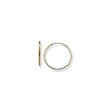 14k Yellow Gold 1/2" Small (S) Size Baby/Mens Endless Hoop Earrings, HypoAllergenic