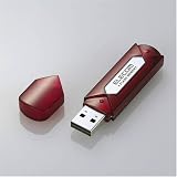 ELECOM USB2.0フラッシュメモリ 256MB レッドシルバー MF-AU2256RS