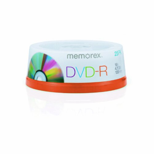 MP3 Player: Memorex Professional DVD-R 4.7GB 16x 25er Pack Cakebox DVD-Rohlinge