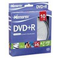 MP3 Player: Memorex Professional DVD+R 4.7GB 16x 10er Pack Cakebox DVD-Rohlinge
