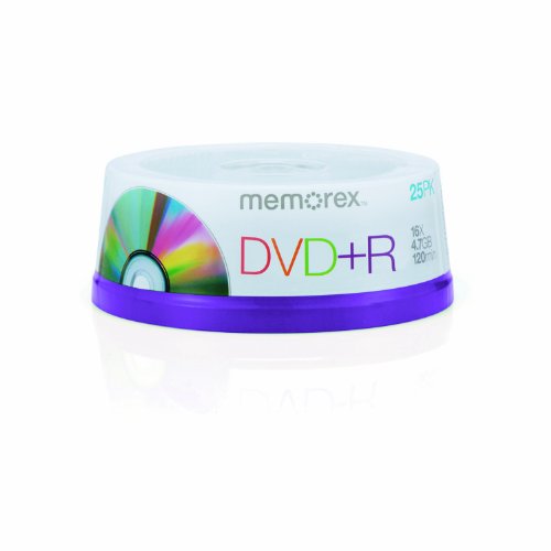 MP3 Player: Memorex Professional MRX DVD+R 4.7GB 16x 25er Pack Cakebox DVD-Rohlinge