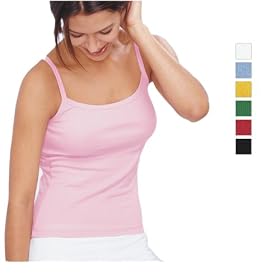 American Apparel - Baby Ribbed Tank With Spaghetti Straps (4311) by American Apparel