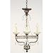 Quoizel Sparkling Bronze Convertible Four-Light Mini Chandelier