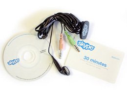 Festplatten: Skype Starter Kit (PC-Headset+CD)