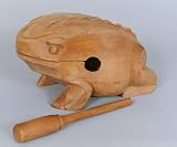 Rhythm Fusion xtra Large Wood frog w/stick, hand carved