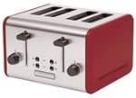 KitchenAid Empire Red 4-Slice Metal Toaster