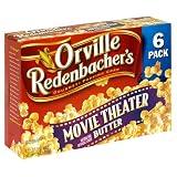 Orville Redenbachers Gourmet Popping Corn, Movie Theater Butter, 6-Count Boxes (Pack of 6)