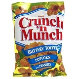 Crunch 'n Munch Buttery Toffee Popcorn with Peanuts, 3-Ounce Bags (Pack of 48)