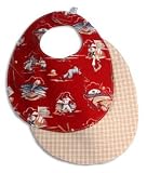 Lilypad Baby Reversible Baby Bib - Vintage Baseball