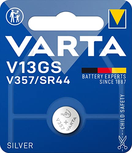 Verst&auml;rker und Receiver: Varta V 13 GS / V 357 1,55V 180mAh silber