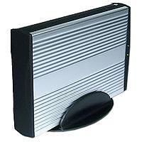 Elektronik und Foto: aixcase AIX-SUB3A1 Aluminium silber Geh�use 3� 1 Laufwerk USB2.0 Silber