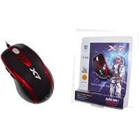 Elektronik und Foto: A-Four Tech X-708 Maus optisch USB 6 Tasten 800 dpi + Tastenrad schwarz