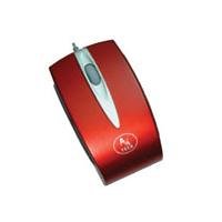 Elektronik und Foto: A-Four Tech MOP-59 Rot Maus optisch PS/2 + USB 3 Tasten 800 dpi + Tastenrad rot