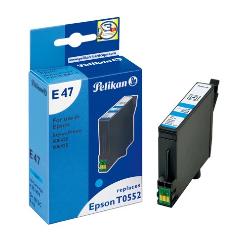 Projektoren: Pelikan Tintenpatrone cyan f�r Epson Stylus Photo RX420, RX425